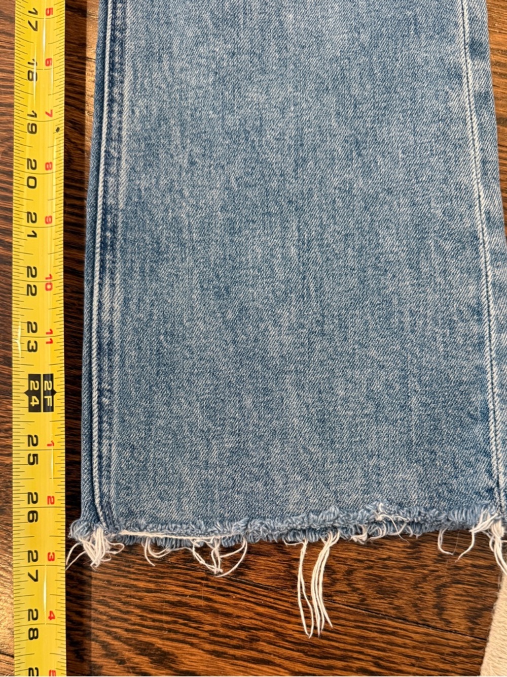 MOTHER jeans the tripper flood fray jeans ‘left in the dust’ 28 - Picture 7 of 11